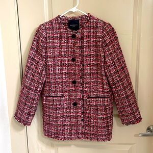 Talbots petite tweed jacket
Size 2 p